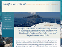 Tablet Screenshot of amalficoastyacht.com
